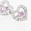 Boucles D'oreilles Puces Carren Argent Blanc Oxyde De Zirconium