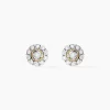 Boucles D'oreilles Puces Charletta Or Jaune Diamant