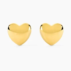 Boucles D'Oreilles Puces Cherish Acier Jaune