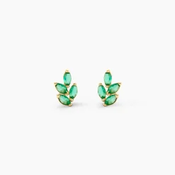 Boucles D'Oreilles Puces Declan Or Jaune Oxyde De Zirconium