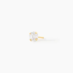 Boucles D'oreilles Puces Eddie Or Jaune Oxyde De Zirconium