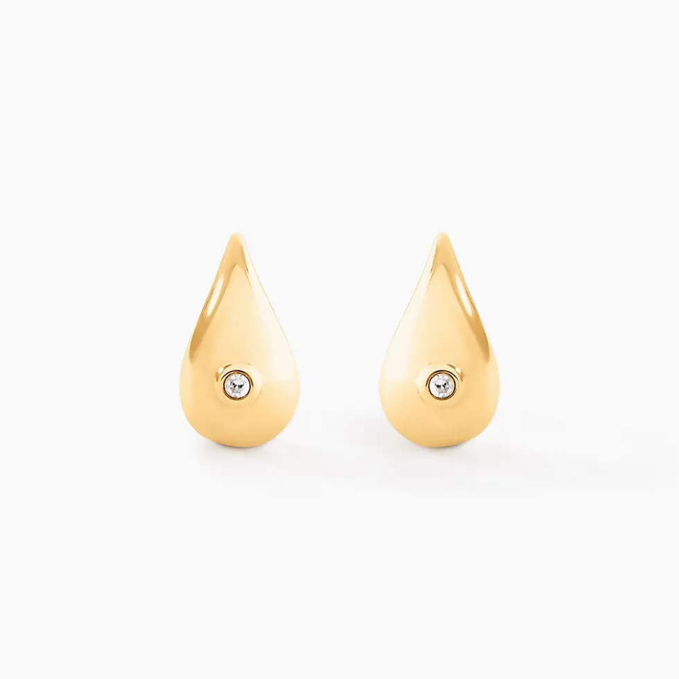 Boucles D'Oreilles Puces Eleone Or Jaune Diamant