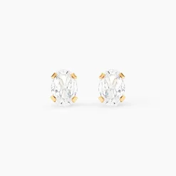 Boucles D'oreilles Puces Elorri Or Jaune Oxyde