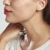Boucles D'oreilles Puces Elouen Fer A Cheval Or Jaune Oxyde