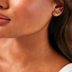 Boucles D'Oreilles Puces Erastus Or Jaune Diamant
