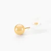 Boucles D'oreilles Puces Fidelia Boule Or Jaune