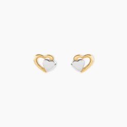 Boucles D'oreilles Puces Frantsesa Or Jaune