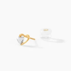 Boucles D'oreilles Puces Frantsesa Or Jaune