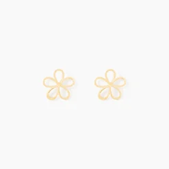 Boucles D'oreilles Puces Friðrika Or Jaune