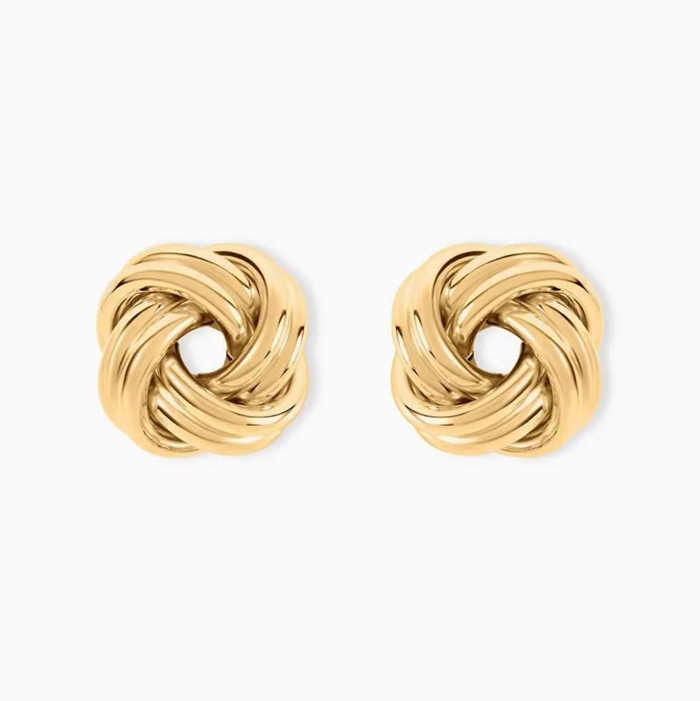 Boucles D'Oreilles Puces Gawain Or Jaune
