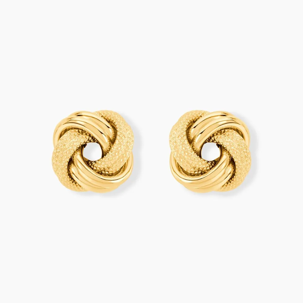 Boucles D'Oreilles Puces Gereon Or Jaune