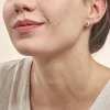 Boucles D'oreilles Puces Goccie Or Jaune Diamant