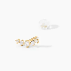 Boucles D'Oreilles Puces Illumia Or Jaune Oxyde De Zirconium
