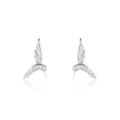 Boucles D'oreilles Puces Irysa Argent Blanc Oxyde De Zirconium