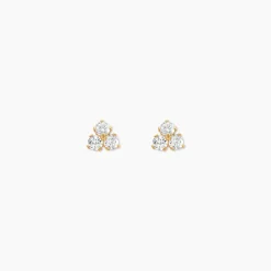 Boucles D'oreilles Puces Jana Or Jaune Oxydes De Zirconium