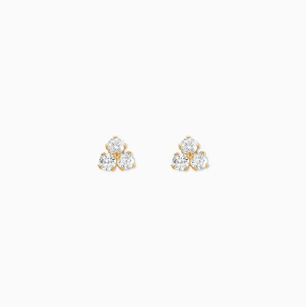 Boucles D'oreilles Puces Jana Or Jaune Oxydes De Zirconium