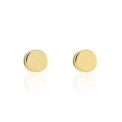 Boucles D'oreilles Puces Jourdan Eas Acier Doré