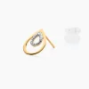Boucles D'Oreilles Puces Jozsi Or Jaune Diamant