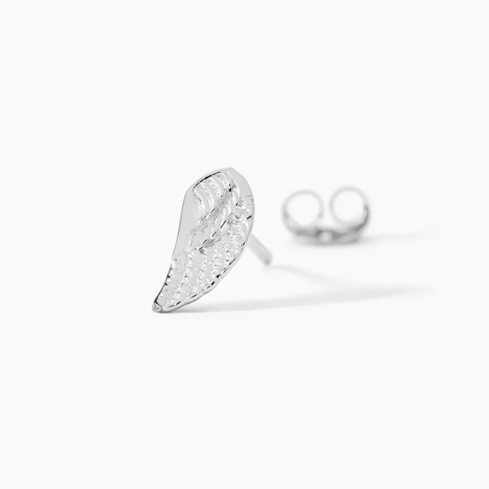 Boucles D'oreilles Puces Keily Argent Blanc