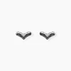 Boucles D'Oreilles Puces Kirabo Or Blanc Diamant