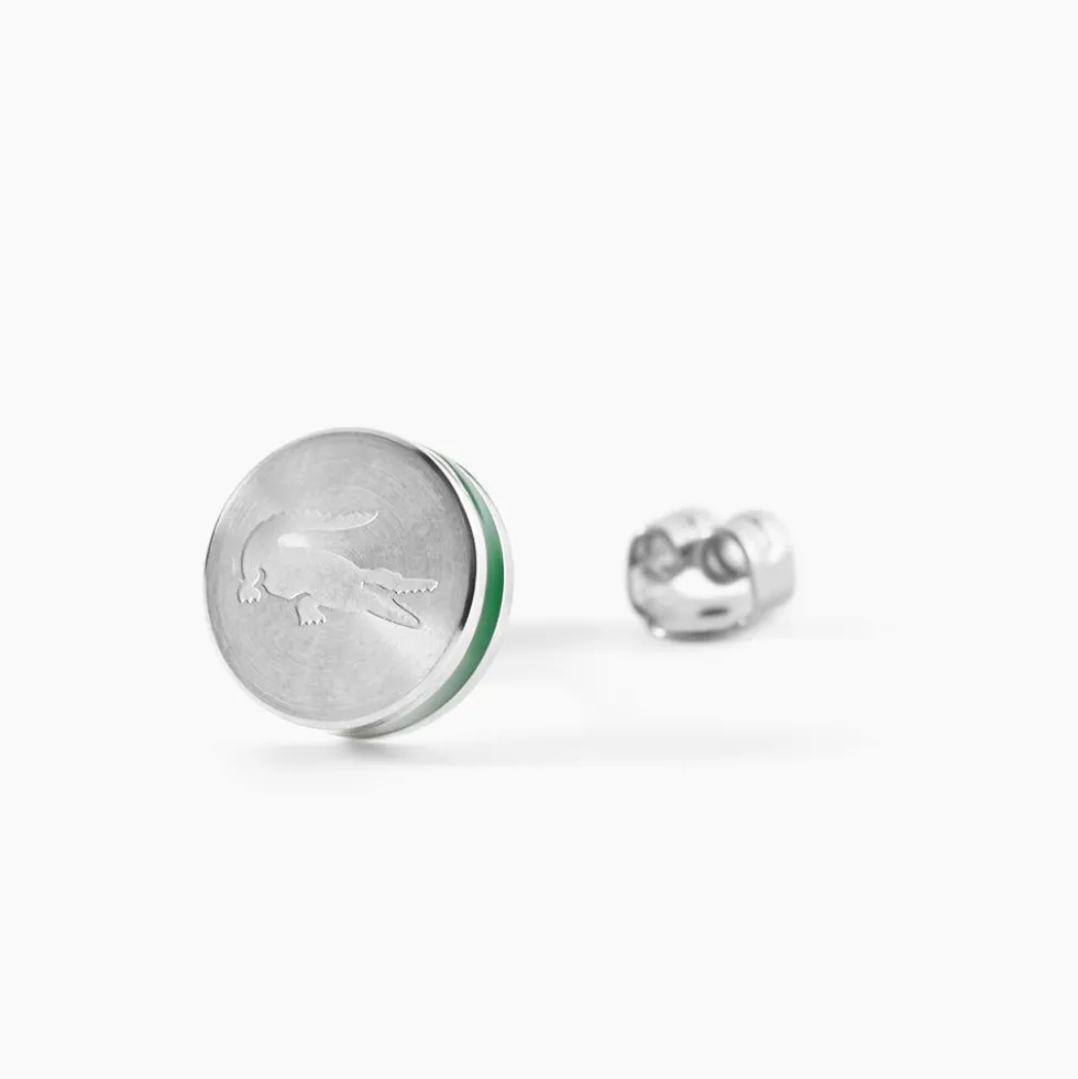 Boucles D'Oreilles Puces Lacoste Baseline Acier