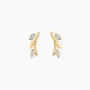 Boucles D'oreilles Puces Laverna Or Jaune Diamant