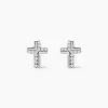 Boucles D'oreilles Puces Lola-rose Argent Blanc Oxyde De Zirconium