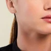 Boucles D'oreilles Puces Mark Or Jaune Oxyde De Zirconium