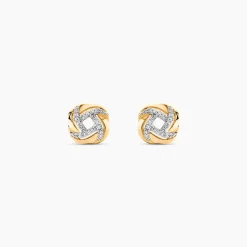 Boucles D'oreilles Puces Maryanna Or Jaune Diamant