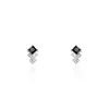 Boucles D'oreilles Puces Maymana Argent Blanc Oxyde De Zirconium