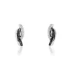 Boucles D'oreilles Puces Melinda Or Blanc Diamant