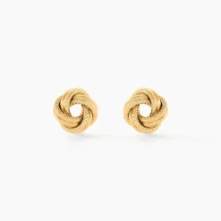 Boucles D'oreilles Puces Nils Or Jaune
