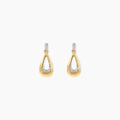 Boucles D'oreilles Puces Nirmala Or Jaune Diamant