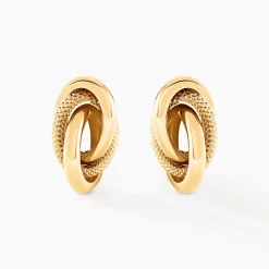 Boucles D'oreilles Puces Nyx Or Jaune