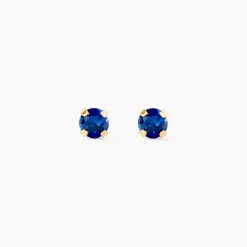 Boucles D'oreilles Puces Or Jaune Oxyde De Zirconium