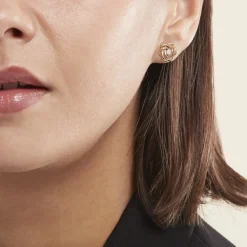 Boucles D'oreilles Puces Or Jaune Abidemi Diamants