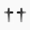 Boucles D'oreilles Puces Phebus Him Acier Noir