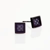 Boucles D'oreilles Puces Phebus Him Acier Noir