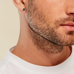Boucles D'oreilles Puces Phebus Him Classique Acier Blanc