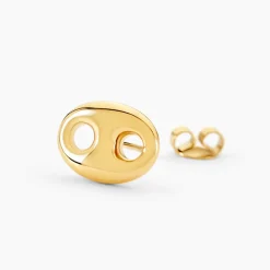 Boucles D'oreilles Puces Phebus Him Acier Doré