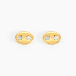 Boucles D'oreilles Puces Phebus Him Acier Doré