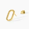 Boucles D'Oreilles Puces Ria Acier Jaune