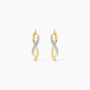 Boucles D'oreilles Puces Smina Or Jaune Diamant