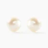 Boucles D'oreilles Puces Suki Or Jaune Perle De Culture