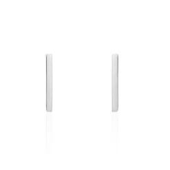 Boucles D'oreilles Puces Tullia Argent Blanc