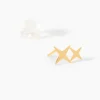 Boucles D'Oreilles Puces Usagi Or Jaune