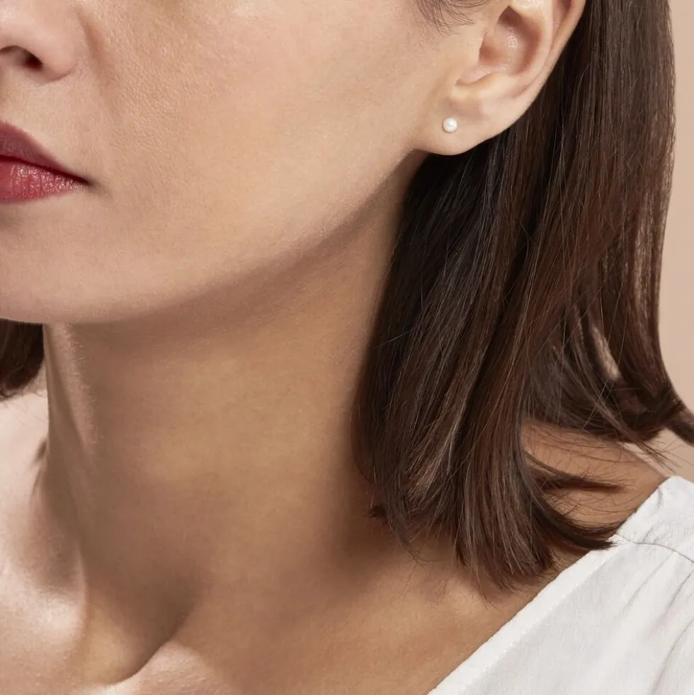 Boucles D'oreilles Suki Or Jaune Perle De Culture