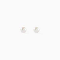 Boucles D'oreilles Suki Or Jaune Perle De Culture