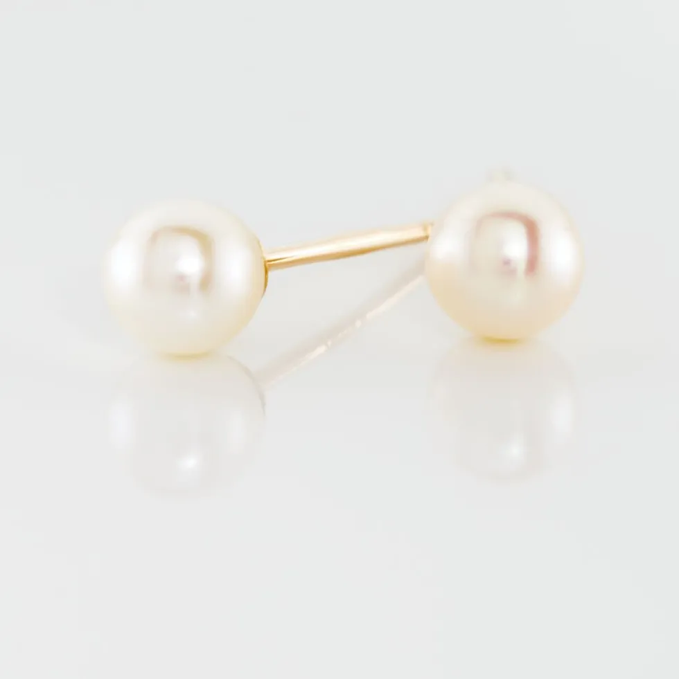 Boucles D'oreilles Suki Or Jaune Perle De Culture