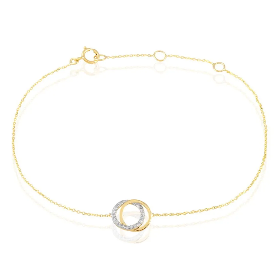 Bracelet Absolu Or Bicolore Diamant